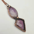 Copper Amethyst Necklace Pendant