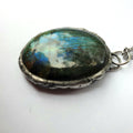 Labradorite silver Pendant Necklace