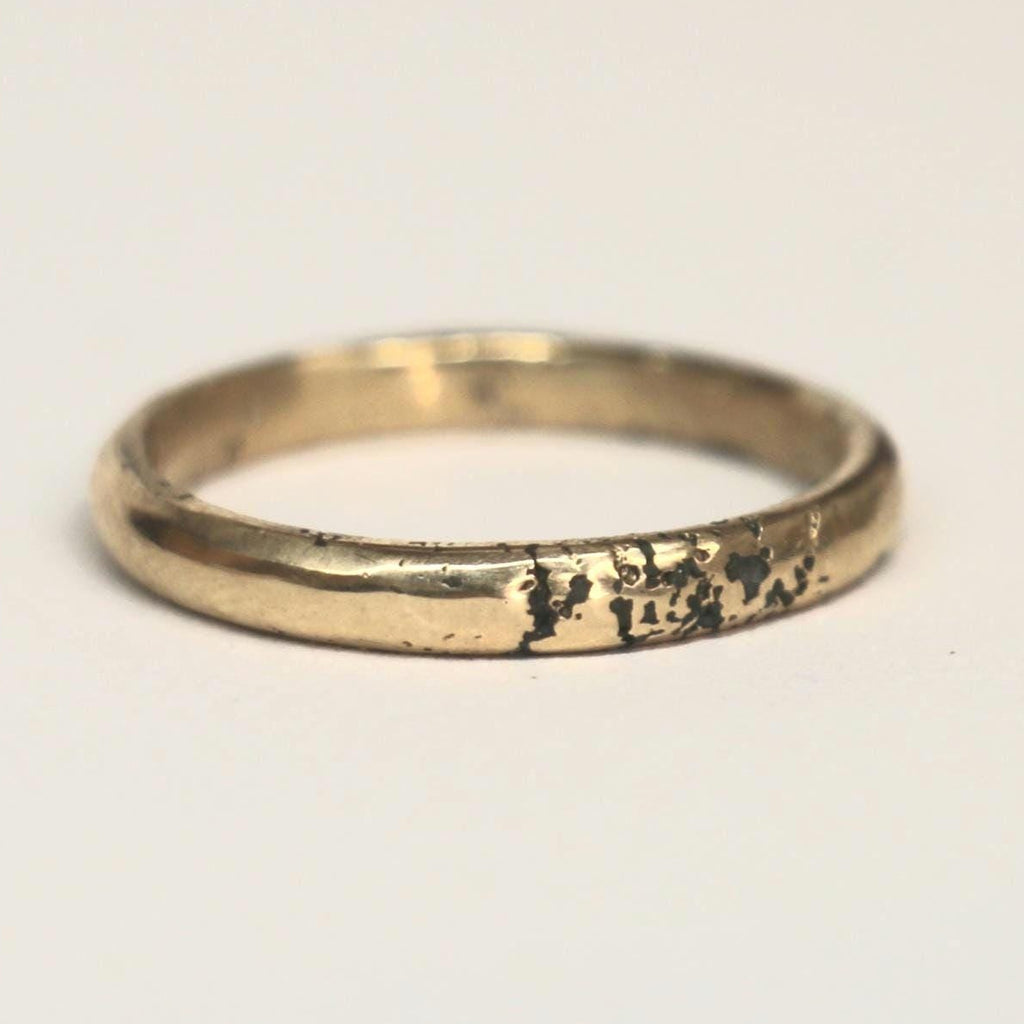 Bronze Ring 3mm Band, Size 8