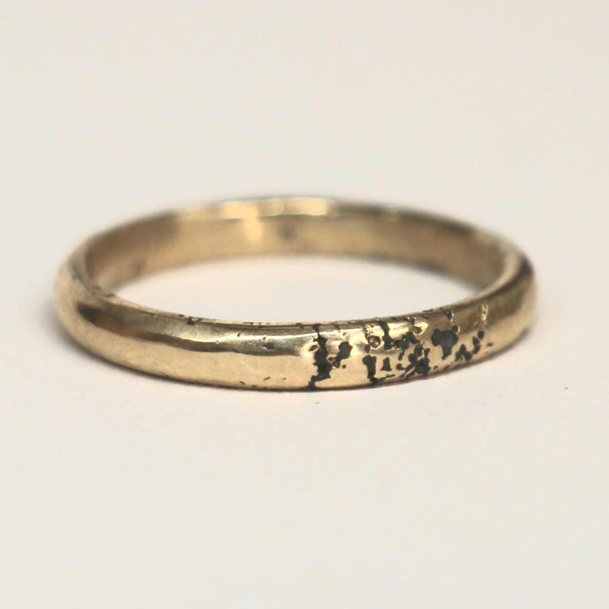 Bronze Ring 3mm Band, Size 8