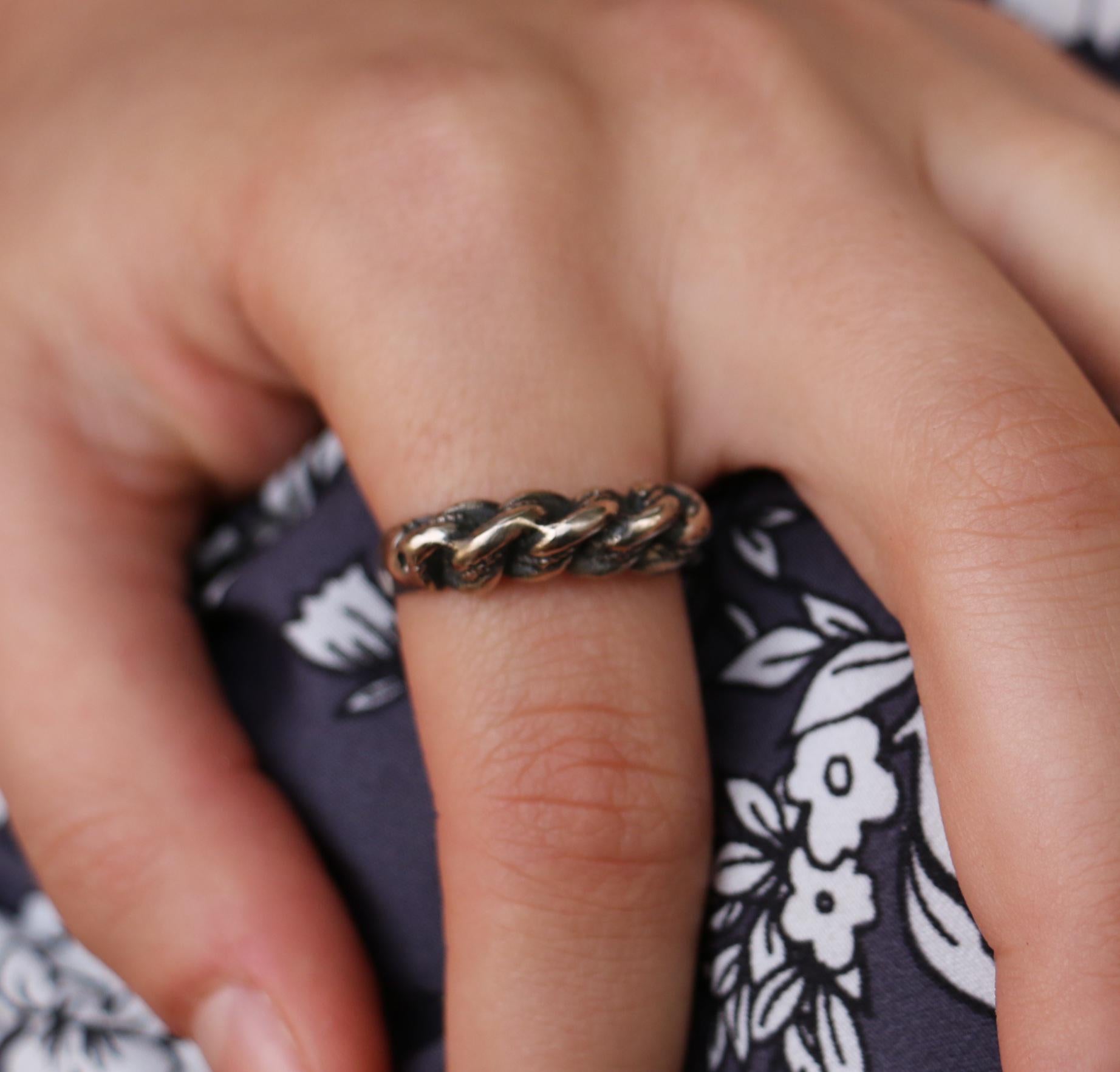 Silver Latvian ring band 9.5US