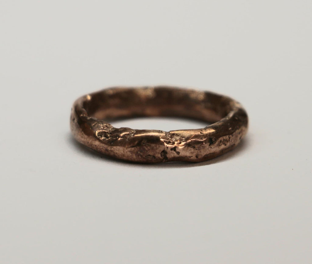 Molten Copper ring size 6.5