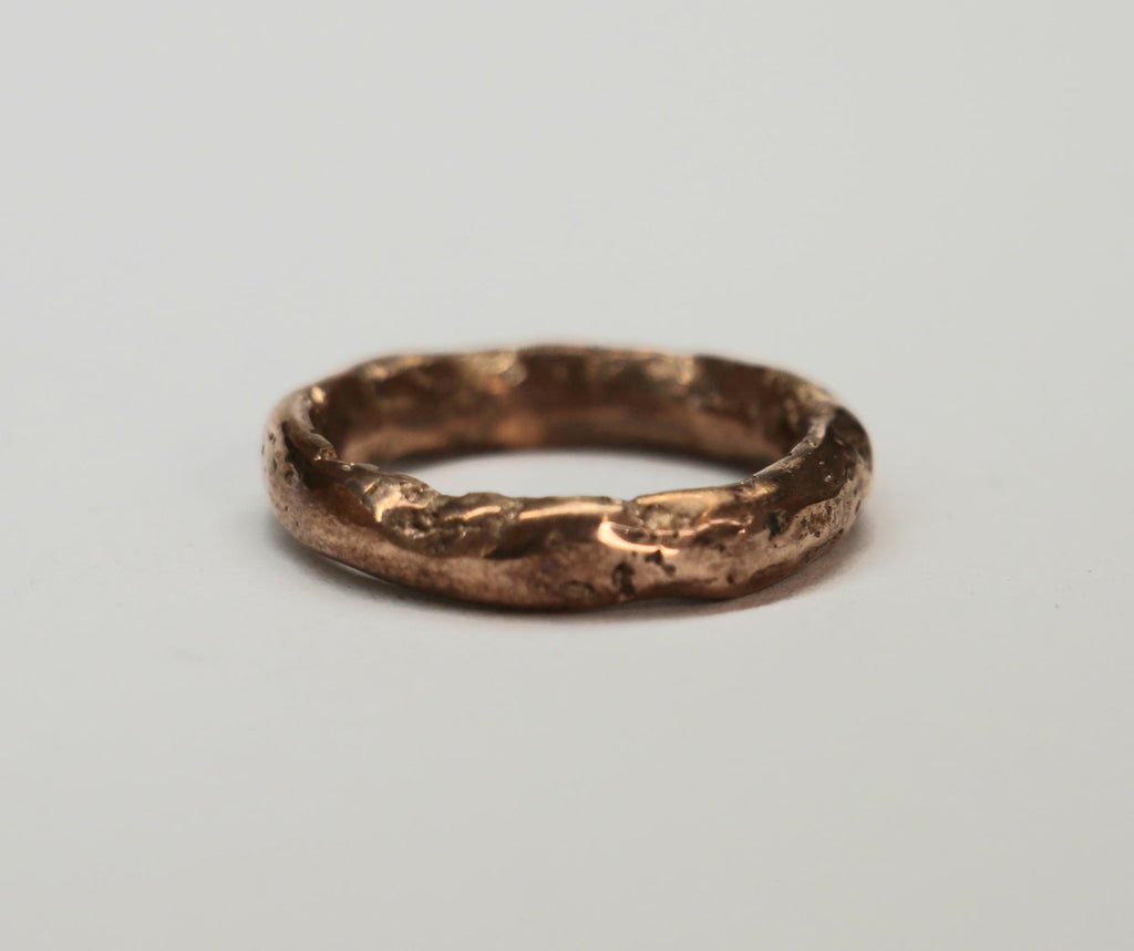 Molten Copper ring size 6.5