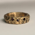 Bronze Nomad ring with Ruby Zircon Size 10