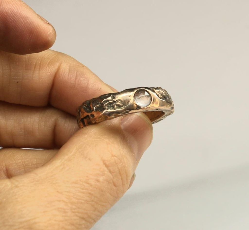Reversable Bronze Ring size 10.5