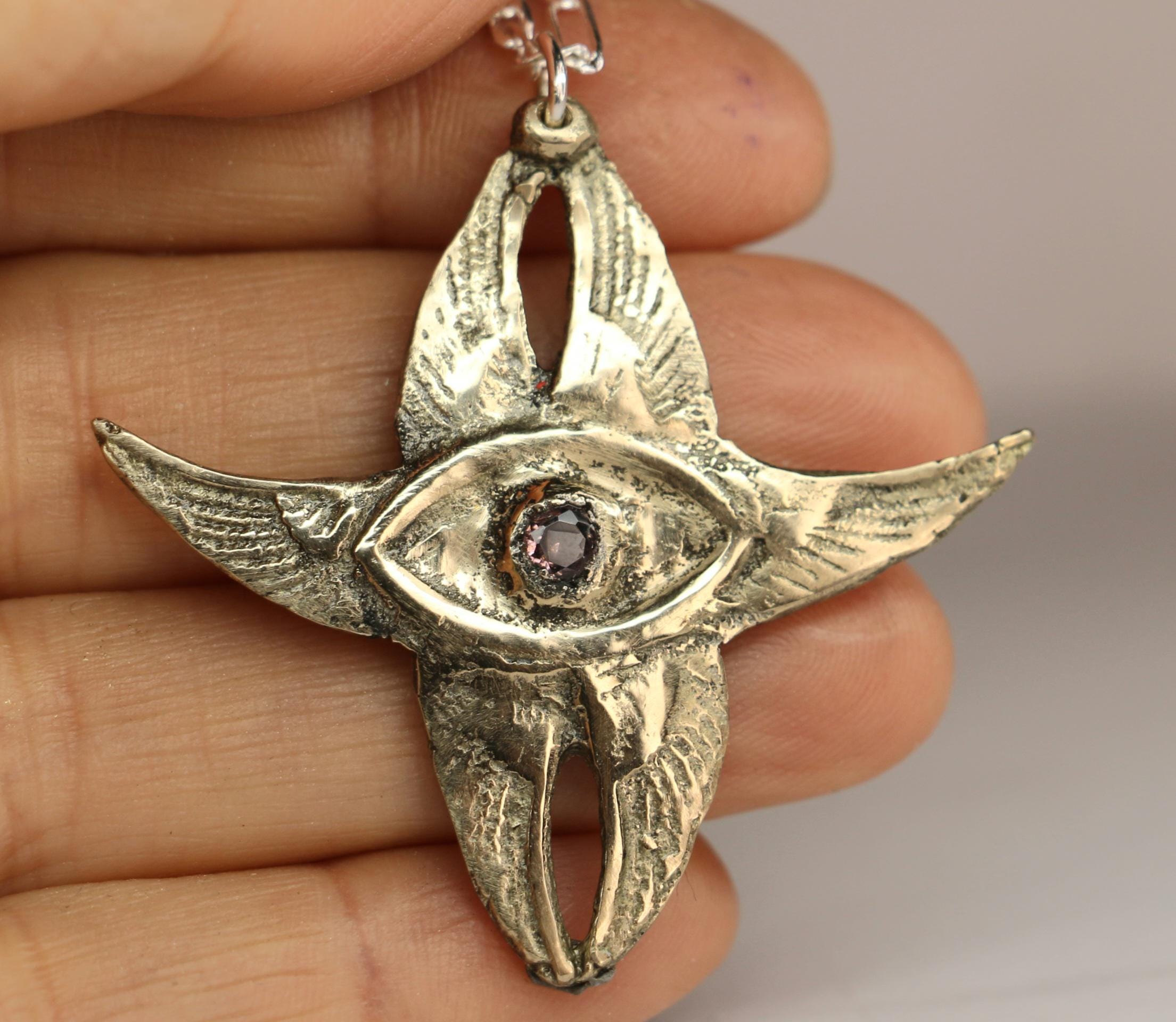 Seraphim necklace with rose zirconia