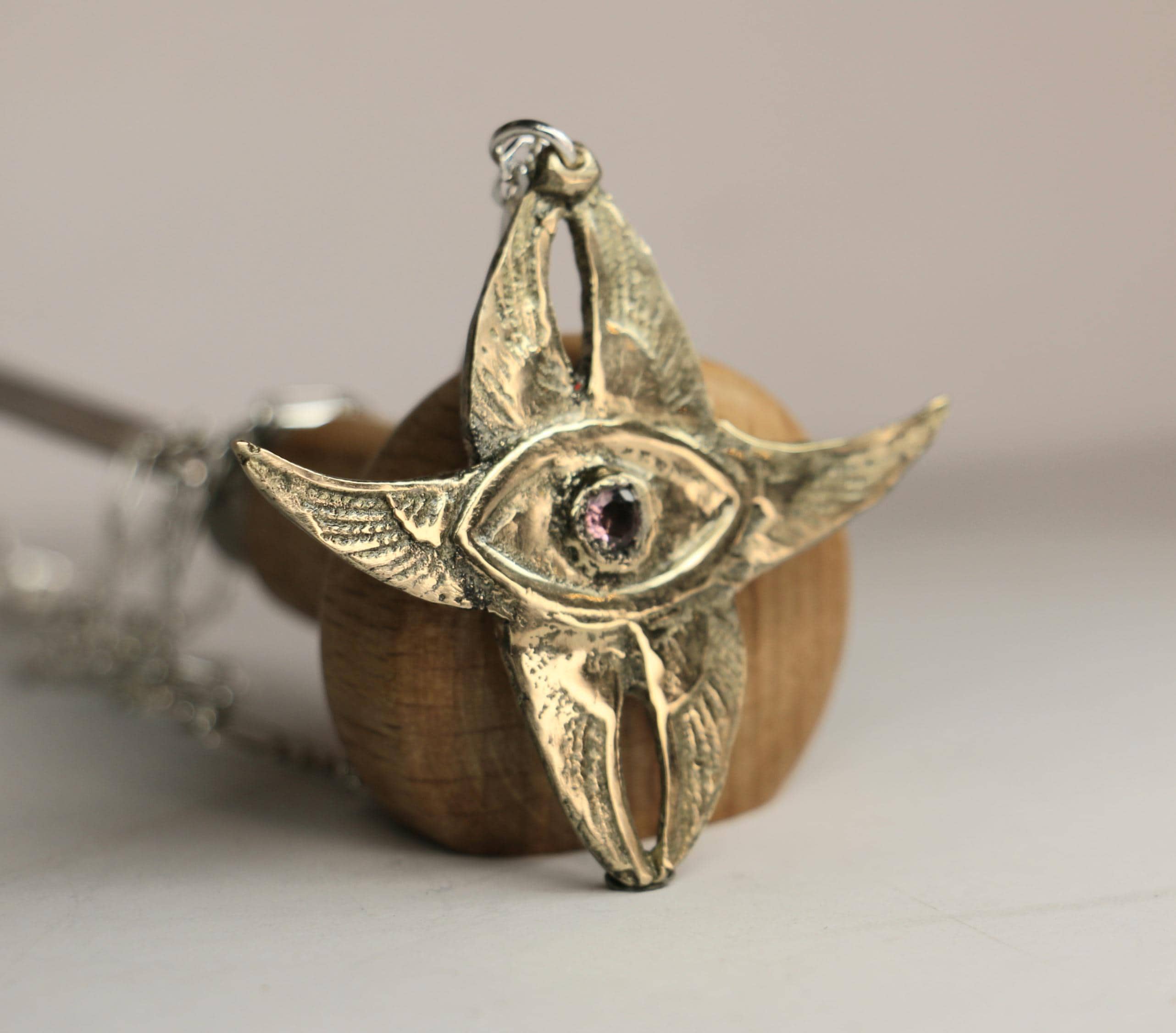 Seraphim necklace with rose zirconia