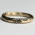 Bronze Ring with moissanite Size 6.5