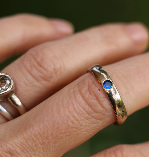 Blue Sapphire ring size 9