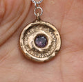Rose quartz pendant necklace