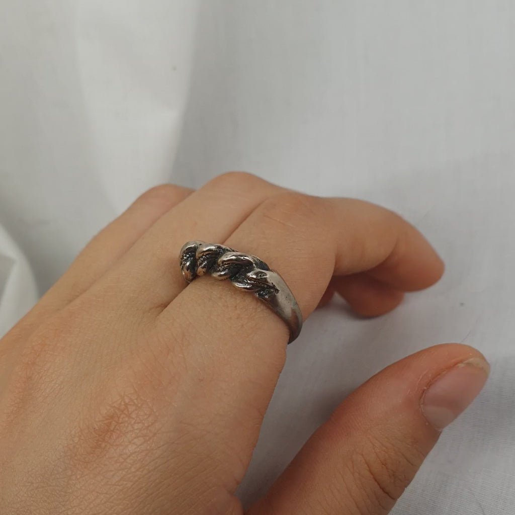 Silver Latvian ring band 9.5US