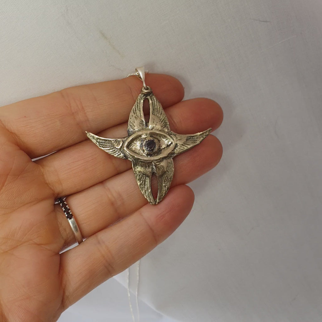 Seraphim necklace with rose zirconia