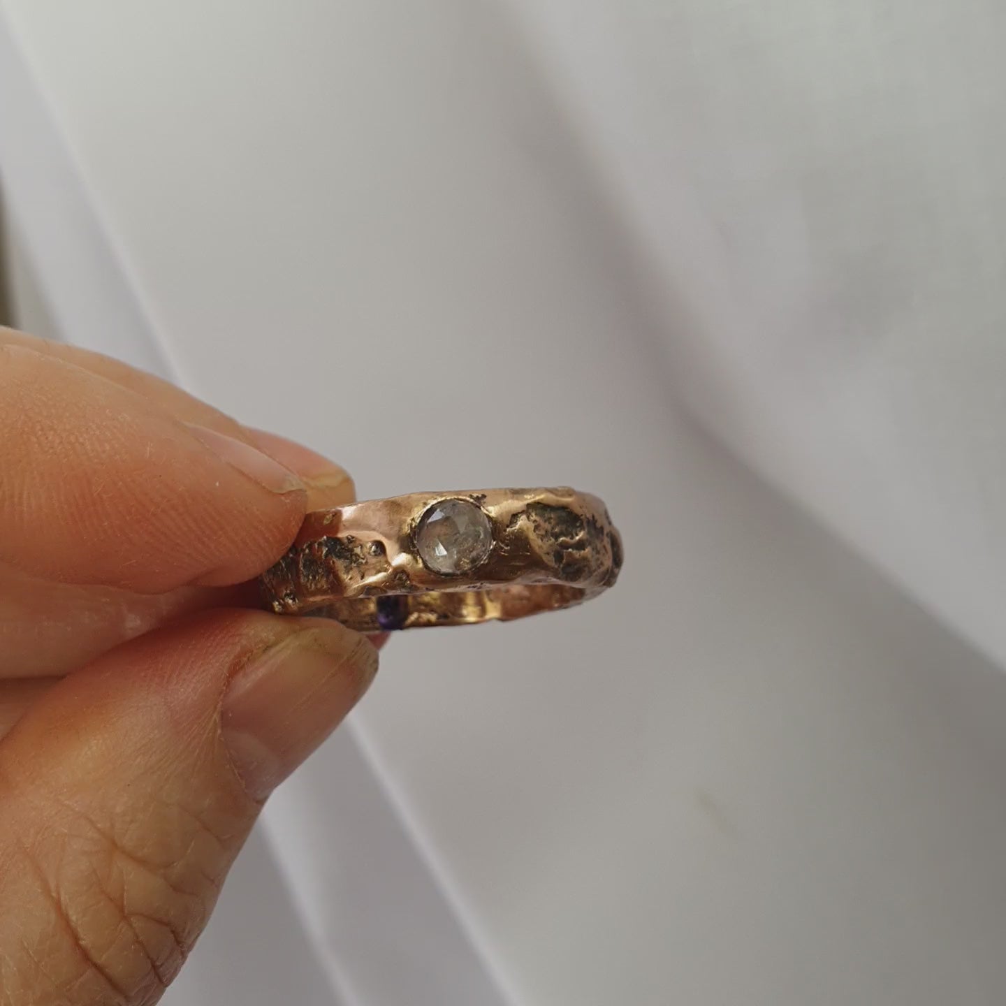 Reversable Bronze Ring size 10.5