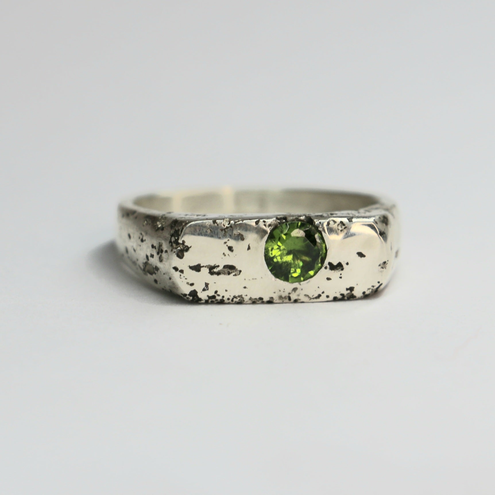 Royal Signet Ring stirling silver sandcast Size 10