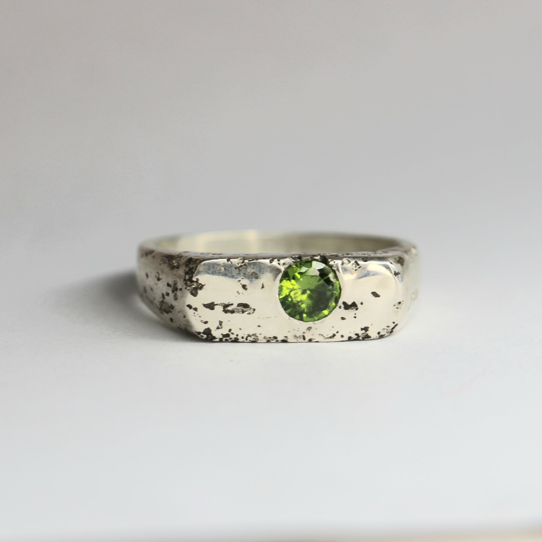 Royal Signet Ring stirling silver sandcast Size 10