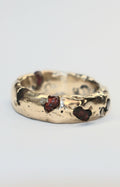 Sand Cast Sapphire Ring | Organic Band