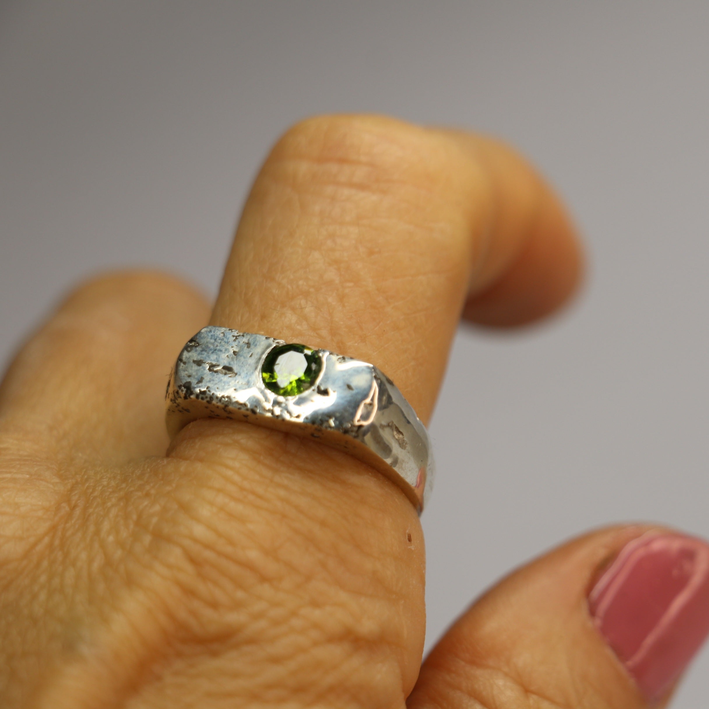 Royal Signet Ring stirling silver sandcast Size 10