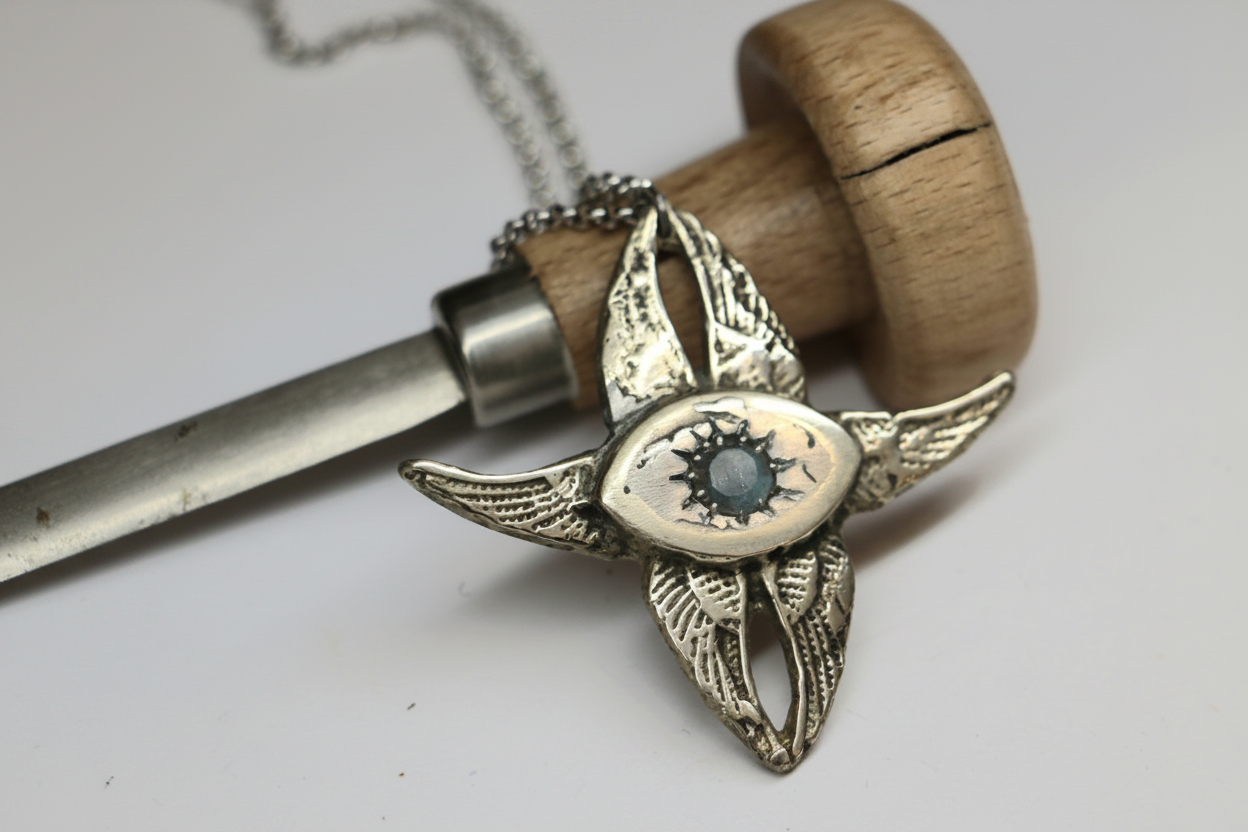 Silver Eye Pendant - Similar to Original