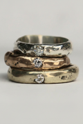 Stacked Diamond Rings Portrait