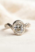 White gold diamond ring